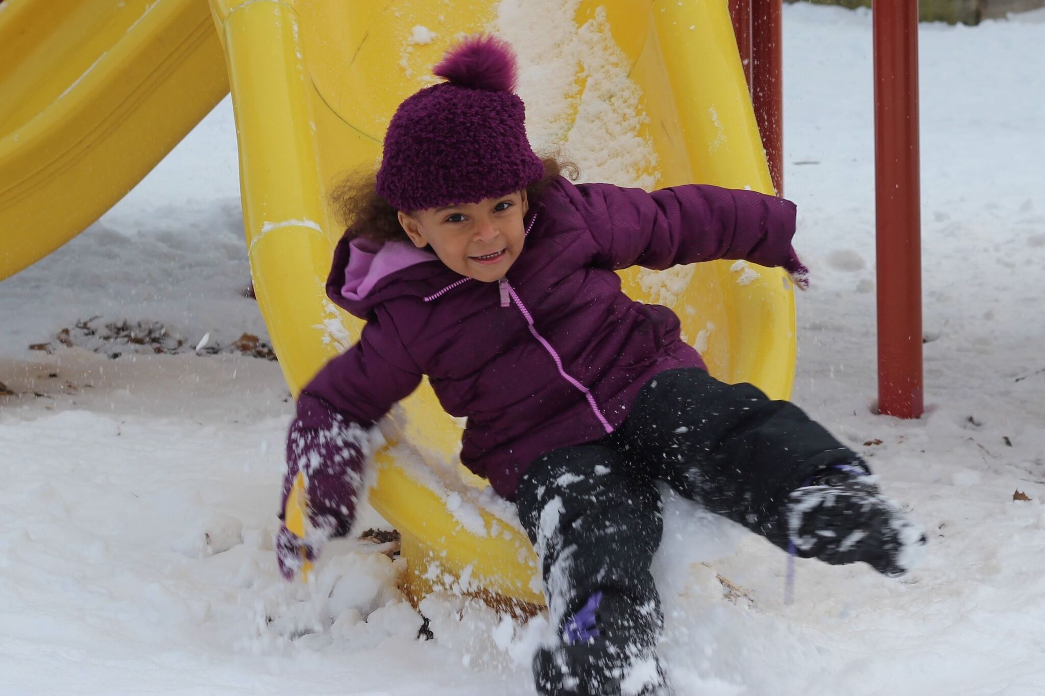 Girl on Slide